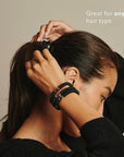 L. Erickson Grab & Go Pony - Sophisticated - 8 Pack Ponytail Holder Hair Ties - Mixed Colors