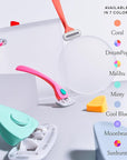 Billie Razors for Women Shave Kit – Razor + 4 x 5-Blade Razor Refills + Magnetic Holder – Minty