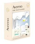 Aveeno Daily Travel Essentials Gift Set with Daily Moisturizing Lotion, Daily Moisturizing Body Wash, Calm + Restore Makeup Removing Wipes, & Calm + Restore Oat Gel Moisturizer, 4 items