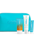 COOLA Organic Sunscreen and Lip Balm SPF 30 Sun Essentials Kit, Dermatologist Tested and TSA Approved, Vegan and Gluten Free, 4 Items Total