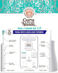 GuruNanda Lion & Lamb Kit 2.0, Electric Toothbrush with Water Flosser Combo, 4 Jet Tips, 4 Brush Heads, & IPX7 Waterproof Design for Complete Oral Care, White
