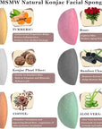 Organic konjac cleansing facial sponges