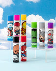 Lip Smacker Marvel Avenger Flavored Lip Balm Party Pack 8 Count, Super Hero, Spirderman, Iron Man, Captain America, Clear, For Kids