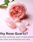 Rose Quartz Face Roller - Relaxation Gifts for Women, Skin Care Tools for Fine Lines and Wrinkles, Teenage Girl Gifts, Beauty Gift Ideas, Face Massager Tools, Facial Tool, Self Care Gift for Women