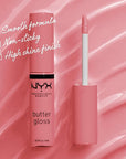 NYX PROFESSIONAL MAKEUP Butter Gloss, Non-Sticky Lip Gloss - Tiramisu (Brown)