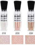Glitter Powder Highlighter Makeup, Fairy Highlight Shimmer Body Pearl White)