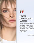 XMONDO Color Ash Blonde Color Depositing Mask & Semi-Permanent Hair Dye Super Gloss Infused with Bond Boosters for Nourishment, Revitalize & Repair, Vegan Formula, 8 Fl Oz