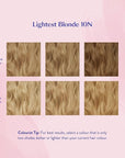 eSalon Permanent Hair Color & Hair Dye Complete Kit - Personal Colorist Kit for Up To 100% Gray Coverage for All Hair Types - Professional-Grade Ammonia-Free Hair Dye (Lightest Blonde 10N)