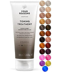 Four Reasons Color Mask - Coffee - (27 Colors) Toning Treatment, Color Depositing Conditioner, Tone & Enhance Color-Treated Hair - Semi Permanent Hair Dye, Vegan and Cruelty-Free, 6.76 fl oz
