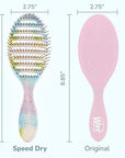 Wet Brush Speed Dry Hair Brush - Splatter (Color Wash) - Vented Design and Ultra Soft HeatFlex Bristles Are Blow Dry Safe With Ergonomic Handle Manages Tangle and Uncontrollable Hair - Pain-Free