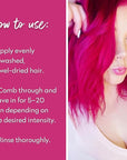 Four Reasons Color Mask INTENSE- Fuchsia – (27 Colors) Intensive Toning Treatment - Color Depositing Conditioner – Semi Permanent Hair Dye for Lightened and Colored Hair– 100% Vegan, 6.76 fl oz