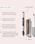 Wunderbrow Waterproof Eyebrow Gel and Wunderlift Wrinkle Reducer Serum, Instantly fills, lifts and refreshes brows and eyes, Shade Brunette, Vegan and Cruelty-Free