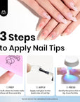 beetles Gel Polish 9 in 1 Gel Nail Glue for Clear Acrylic Nails Tips, Long Lasting Super Strong Brush Nail Glue for Fake Nails, Base Blooming Nail Gel, New Safe Formula, U V Light Cure