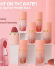 AKARY Mousse Liquid Blush, Soft Cream Makeup Blush, Cheek Tint(06#Mystery)