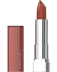 Maybelline Color Sensational Lipstick, Lip Makeup, Cream Finish, Hydrating Lipstick, Nude, Pink, Red, Plum Lip Color, Brick Beat, 0.15 oz; (Packaging May Vary)