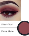 Erinde Single Dark Purple Red Matte Eyeshadow Palette, High Pigment, Long Lasting, Intense Color, Neutral Nudes Naked Matte Pressed Powder Eye Shadow Palette
