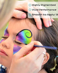 UCANBE Face Body Paint Oil, 15 Macaron Colors Professional Makeup Palette - Non Toxic Hypoallergenic Safe Facepaint for Halloween, Cosplay Costumes, Parties and Festivals