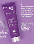 Andalou Naturals Age Defying Face Sunscreen, SPF 30 Zinc Oxide Mineral Sunscreen, Ultra Sheer Daily Defense Face Lotion, Helps Hydrate Skin, Gentle & Lightweight - 2.7 Fl. Oz.