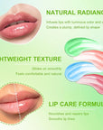 4 PCS Hydrating Lip Oil, Big Brush Head Lip Glaze Shiny Transparent Lip Glow Oil, Nourishing & Non-sticky Long Lasting Fresh Clear Smooth Lip Care Plumping Lip Oil (4PCS)