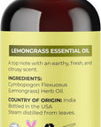 Pure Refreshing Lemongrass Essential Oil - Aromatherapy Lemongrass Oil for Hair Nails and Skin Plus Potent Natural Aromatic Essential Oil for Diffusers for Home and Travel from Maple Holistics