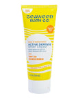 Seaweed Bath Co. Active Defense SPF 50 Sport Broad Spectrum Hybrid Sunscreen Cream, 3.4 Ounce, Sustainably Harvested Seaweed, Aloe, Watermelon