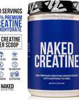 Pure Creatine Monohydrate – 200 Servings - 1,000 Grams, 2.2lb Bulk, Vegan, Non-GMO, Gluten Free, Soy Free. Aid Strength Gains, No Artificial Ingredients - Naked CREATINE