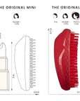 Tangle Teezer Original Detangler Brush, Dry & Wet Hair Brush for Thick & Curly Hair Types, Salsa Red