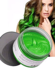 Temporary Hair Wax Color, Green, 4.23 oz - Natural Styling Clay for Cosplay, Party