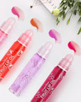 4-Piece Lip Gloss Set for Girls - Roll-On Lip Oil, Long Lasting Lip Care, Shining Clear Hydrating Glossy Tinted Balm
