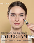 Temporary eye tightener eye cream