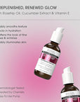 Advanced Clinicals Rosehip Oil For Face With Vitamin E + Botanicals Helps Improve Look Of Dark Spots, Wrinkles, Fine Lines, & Uneven Looking Skin Tone | Moisturizing Skin Care Face Serum, 2-Pack