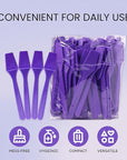 PANA 200pcs Cosmetic Make Up Disposable Plastic 2.5" Spatulas Skin Care Facial Cream Mask Spatula (PURPLE-200 Pieces in a Box)