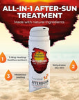 All-in-One AfterBurn Tan Recovery Lotion – Doctor-Formulated Aftersun Lotion w/ Natural Ingredients & 14 Essential Oils for All Ages – After Sun Care Lotion for Deep Hydration & Peeling Minimization