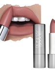 Runway Rogue 90s Vibe Lipstick, Moisturizing Matte Nude/Light-Rose Lipstick, ‘Booked Out’