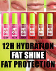 8 Colors Lip Oil Lip Glaze, Big Brush Lip