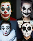 BOBISUKA White Face Paint Stick for Halloween, Sports, Cosplay – Non-Toxic Body Paint Stick for Skeleton Clown Ghost Makeup – Great for Eye Black, SFX & Costume Looks