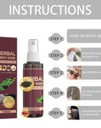 Herbal Gray Hair Spray, Gray Hair Verse Hair Darkening Conditioner Spray, Reverse Grey Hair Coloring Essence for 4 Weeks Gradual Results, 100ML