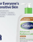 Cetaphil Body Lotion, Advanced Radiance Lotion with Shea Butter for Dry, Sensitive Skin, 8 oz Pack of 3, Fragrance Free, Hypoallergenic, Non-Comedogenic