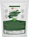 100% Natural Aloe Vera Leaf Powder Pure Aloe Barbadensis Natural Moisturizer Replenish Dry Skin Healthy Hair Care 0.50 LBS 227 Grams