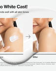 Anua Zero-Cast Moisturizing Finish Sunscreen,SPF 50, Glow Natural Sunscreen,No White cast, Hyaluronic Acid, Niacinamide sun block for face,Oil-Free, Oxybenzone free, Travel Essential (50ml/1.69fl.oz)