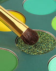 docolor Eyeshadow Palette 9 Colors Green Eyeshadow Gemstone Shadow Palette Highly Pigmented Mattes Shimmers Smokey Glitter Cream Colorful Powder Long Lasting Waterproof Makeup Palette