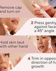 Finishing Touch Lumina Painless Hair Remover, Silver