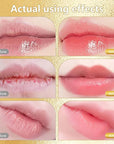 Transferproof Color Changing Lipstick, Gold Crystal Ph Lipstick Color Changing Lipsticks for Women Girls, Temperature Change Moisturizer,Long Lasting 24 Hours Moisturizing Glossy Shine Lip Gloss(2Pcs)