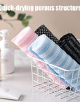 Exfoliating Shower Towel, Back and Body Exfoliator Towel, Scrub Cloth, Bath Towel, Portable Bath Towel, Travel and Quick Drying, for Women and Men (2pcs-B)
