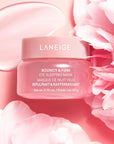 LANEIGE Bouncy & Firm Eye Sleeping Mask: Depuff and Firm with Peony & Collagen Complex, Ceramide, & 5D Hyaluronic Acid