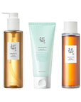 Beauty of Joseon Cleansing & Moisture Trio Ginseng Cleansing Oil Green Plum Cleanser Ginseng Essence Water Deep Cleansing and Hydration Korean Skincare