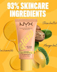 NYX PROFESSIONAL MAKEUP Buttermelt Glaze Soft Glow Skin Tint with SPF 30, Up To 12HR Wear, 01 Whipped Butta