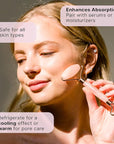Rose Quartz Face Roller - Relaxation Gifts for Women, Skin Care Tools for Fine Lines and Wrinkles, Teenage Girl Gifts, Beauty Gift Ideas, Face Massager Tools, Facial Tool, Self Care Gift for Women