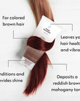 Four Reasons Color Mask - Mahogany 27 Colors) Toning Treatment, Color Depositing Conditioner, Tone & Enhance Color-Treated Hair - Semi Permanent Hair Dye, Vegan and Cruelty-Free, 6.76 fl oz
