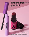Almay Lip and Cheek Tint, Color & Care Tint Stick, Multi-Use Moisturizing Blush and Lip Color, Dewy Finish, 300 Rose Flush, 0.25 oz
